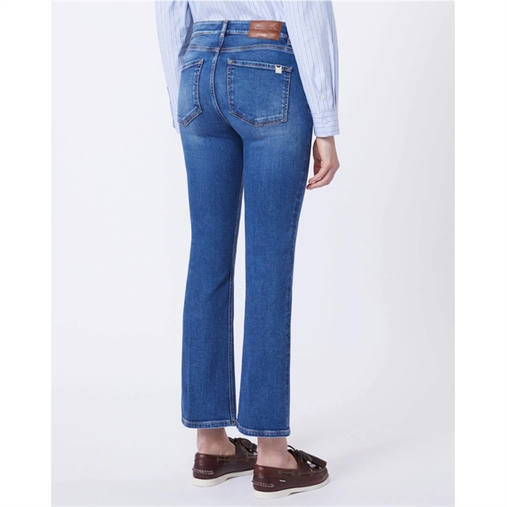 Weekend Max Mara WKDRAPALLO Cropped Jeans, Denim Blue 